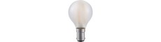 BA15d 1,5W dæmpbar LED kronepære - G45, filament, mat glas, 2500K