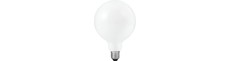 E27 6W dæmpbar LED pære - DimToWarm, G125, opal glas, 2000-4500K, filament