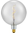 E27 5,5W Slim Flex Filament Globe G200 - 470lm, 2200K, røgfarvet glas, dæmpbar