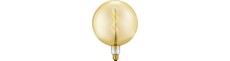 E27 5W Slim Flex Filament G200 Globe - 470lm, 2200K, dæmpbar, guld glas