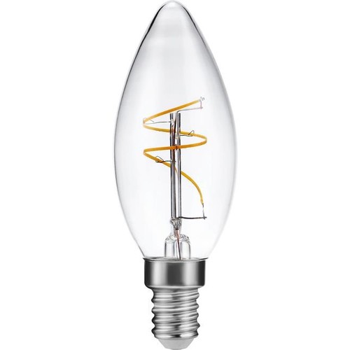 E14 3,2W dæmpbar Slim Flex LED kronepære - C35, 2200K, filament, klar glas