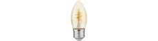 E27 4,2W dæmpbar Slim Flex LED kronepære - C35, 470lm, gyldent glas, 2200K