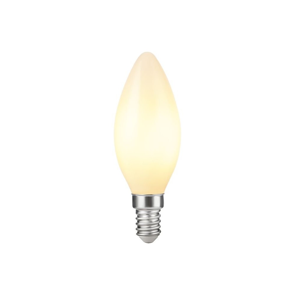 E14 2,5W dæmpbar LED kronepære - Filament, C35, 250lm, 2500K, opal glas - Dæmpbar : Dæmpbar, Kulør : Ekstra varm