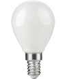 E14 2,9W dæmpbar LED kronepære - G45, opal glas, 2700K, filament