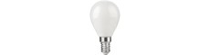 E14 4,7W dæmpbar LED kronepære - G45, filament, opal glas, 2500K, 470lm