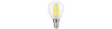E14 7W dæmpbar LED kronepære - G45, filament, 806lm, klar glas