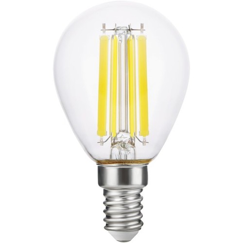 E14 7W dæmpbar LED kronepære - G45, filament, 806lm, klar glas