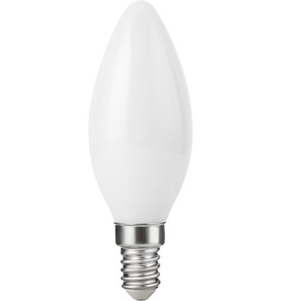 E14 2,9W dæmpbar LED kertepære - C35, filament, opal glas, 2700K