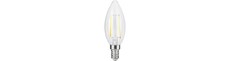 E14 2,5W dæmpbar LED kertepære - C35, filament, klar glas, 2700K