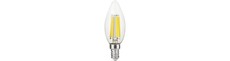 E14 7W dæmpbar LED kertepære - Filament, C35, 806lm, 2700K, klar glas