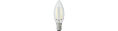 BA15d 2,5W LED kronepære dæmpbar - C35, filament, 250lm, 2500K, klart glas