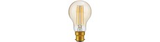 BA22d 4,7W dæmpbar LED pære - A60, filament, 2200K, guld glas, 470lm