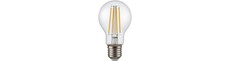 E27 4,7W dæmpbar LED pære - A60, filament, klar glas, 2700K