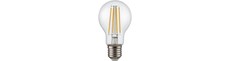 E27 6,5W dæmpbar LED filamentpære - A60, 810lm, klart glas, 2700K