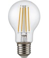 E27 6,5W dæmpbar LED filamentpære - A60, 810lm, klart glas, 2700K