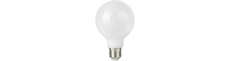 E27 2,5W dæmpbar LED globe pære - G95, opal glas, filament, 2500K