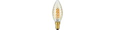 E14 4W dæmpbar LED snoet kertepære - C35, 2200K, gyldent glas, 250lm