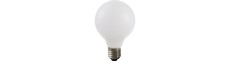 E27 4W dæmpbar LED globepære - G80, opal glas, 2500K, filament