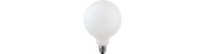 E27 5,5W dæmpbar LED globepære - G125, filament, mat hvid, 2500K, 520lm