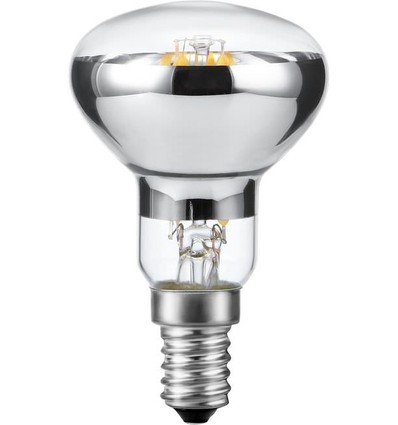 E14 4W dæmpbar LED filament pære - R50, 250lm, 2500K, klart glas