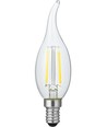 E14 1,5W dæmpbar LED kronepære med spids - C35, 140lm, 2200K, klar glas, filament