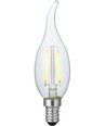 E14 1,5W dæmpbar LED kronepære med spids - C35, 140lm, 2200K, klar glas, filament