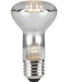 E27 5,5W dæmpbar LED filament pære - R63, 400lm, 2500K, klar glas
