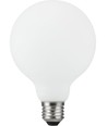 E27 5,5W dæmpbar LED pære - G95, filament, mat hvid, 550lm, 2500K