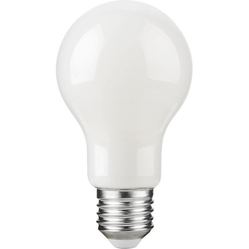 E27 7W dæmpbar LED pære - A60, opal glas, 806lm, 2500K, filament