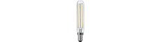 E14 4W dæmpbar LED rørpære - 11,5cm, filament, 2500K, klar glas