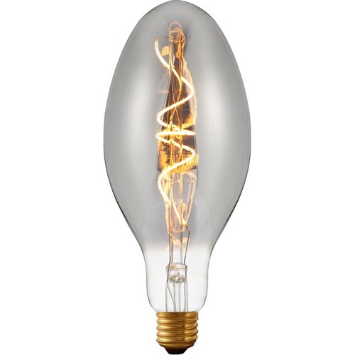 E27 4W dæmpbar LED filamentpære - Ellipse C100, Smoke, 2200K, 100lm