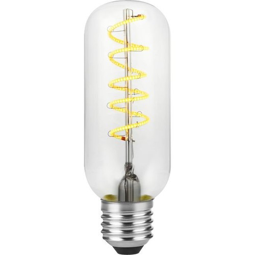 E27 4,5W Filament Flex AX Tube LED pære - 13cm, 2200K, dæmpbar, klart glas