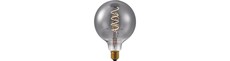 E27 4,5W dæmpbar LED pære - G125, Filament Flex, Smoke, 2200K, 150lm