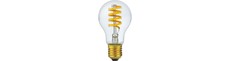E27 6W dæmpbar LED pære - DimToWarm, 2200-2700K, A60, Filament Flex, 570lm, klar glas