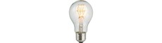 E27 4W dæmpbar LED filament pære - A60, Flex filament, 2200K, 210lm, klar glas