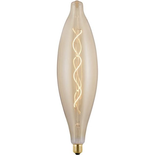 E27 4W XXL Flex filamentpære - 44cm, 2000K, guld glas, dæmpbar