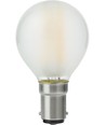 Ba15d 4W dæmpbar LED kronepære - G45, filament, mat glas, 2500K
