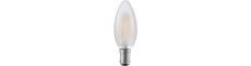 BA15d 4W LED kertepære filament - 320lm, 2500K, mat glas, dæmpbar