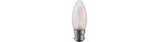 BA22d 4W LED kronepære - C35, 380lm, dæmpbar, mat glas, 2500K