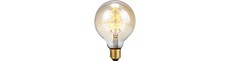 E27 5W 3-trin dæmpbar LED pære - G95, Gold, Filament Flex, 2200K, 460lm