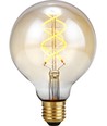 E27 5W 3-trin dæmpbar LED pære - G95, Gold, Filament Flex, 2200K, 460lm