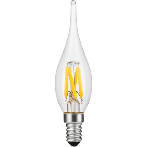 E10 1,5W LED filament mini tip kærtepære - C23, 90lm, 2500K, klar glas