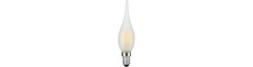 E10 1.5W LED filament mini tip pære - C23, 90lm, 2700K, mat glas