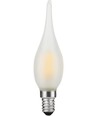 E10 1.5W LED filament mini tip pære - C23, 90lm, 2700K, mat glas