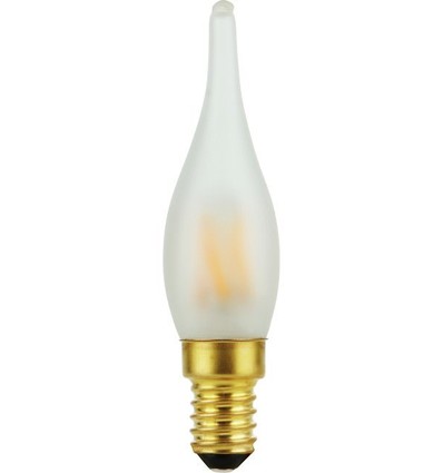 E14 1,8W dæmpbar LED kronepære - C23, Mini Tip Candle, 2000K, mat glas