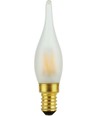 E14 1,8W dæmpbar LED kronepære - C23, Mini Tip Candle, 2000K, mat glas