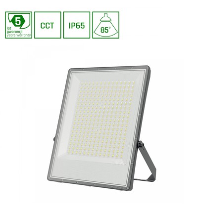 200W NOCTIS MAX CCT projektør - IP65, 3 lyskulører, grå, udendørs