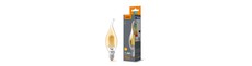 E14 6W LED kronepære filament - C37, bronze glas, ekstra ekstra varm hvid