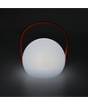 Opladelig RGB LED bordlampe Ø13cm - Hvid, inkl. fjernbetjening, IP54 udendørs