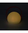 Opladelig RGB LED bordlampe Ø13cm - Hvid, inkl. fjernbetjening, IP54 udendørs